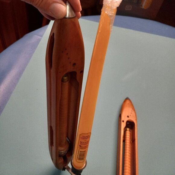 Vintage Weavers Shuttle Metal Candle holder Countrycore - Picture 5 of 8